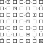 Like sudoku but with inequality relationships
