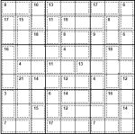 9x9 killer sudoku grid